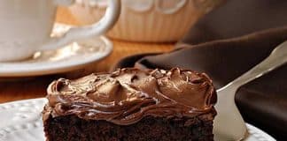 Cake chocolat avec glaçage