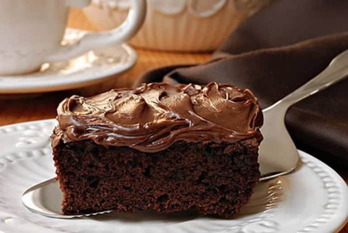 Cake chocolat avec glaçage
