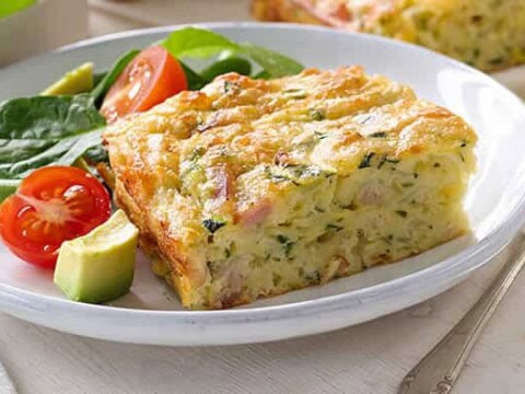 Carrés aux courgettes et fromage