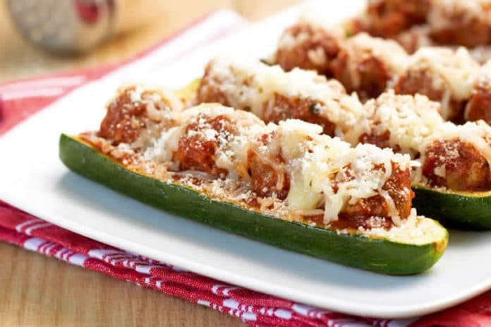 Courgettes farcies à la viande hachée