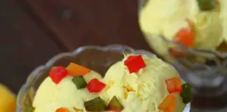 Glace de mangue fait maison