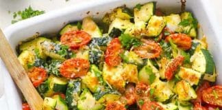 Gratin de courgettes et tomates