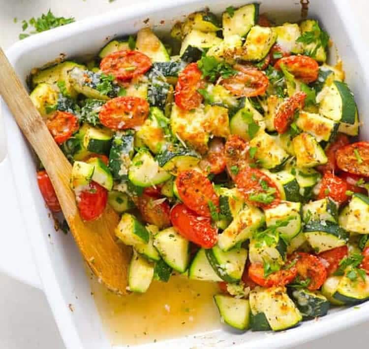 Gratin de courgettes et tomates