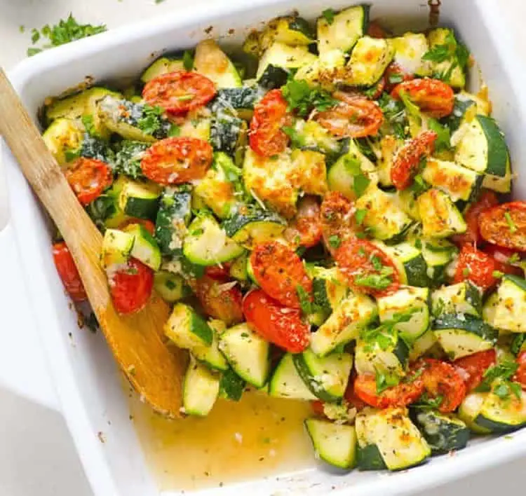 Gratin de courgettes et tomates