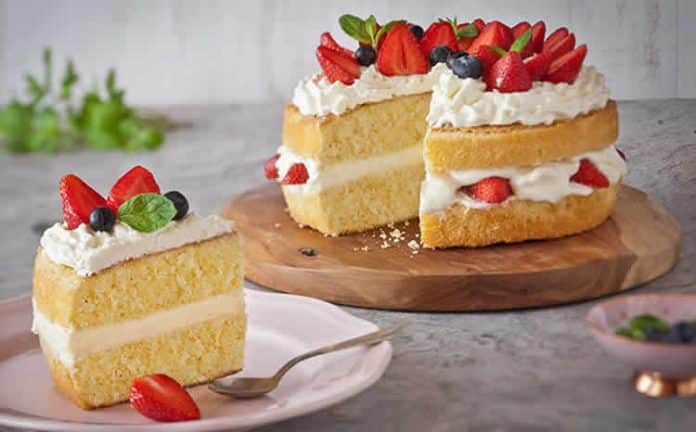Gâteau chocolat blanc et fraises