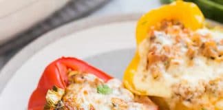 Poivrons farcis à la dinde