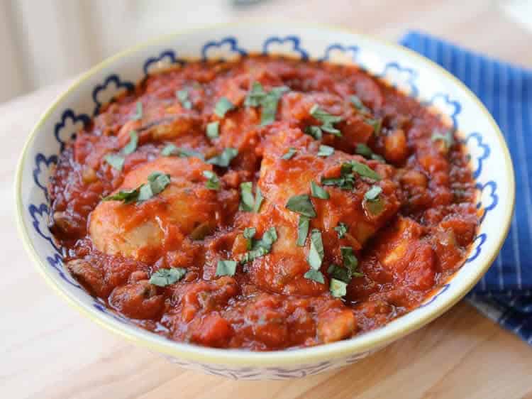 Poulet aux poivron et tomates au cookeo