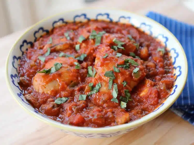 Poulet aux poivron et tomates au cookeo