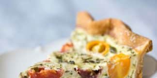 Quiche aux courgettes et tomates cerises