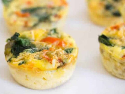 Quiches aux légumes sans pâte