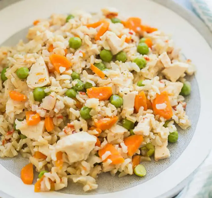 Riz au poulet et légumes au cookeo