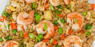 Riz aux crevettes et légumes