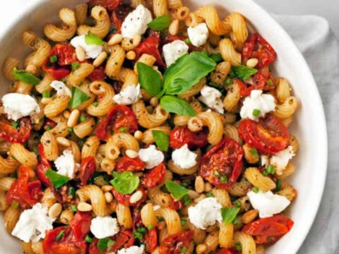 Salade pâtes tomates et mozzarella au cookeo