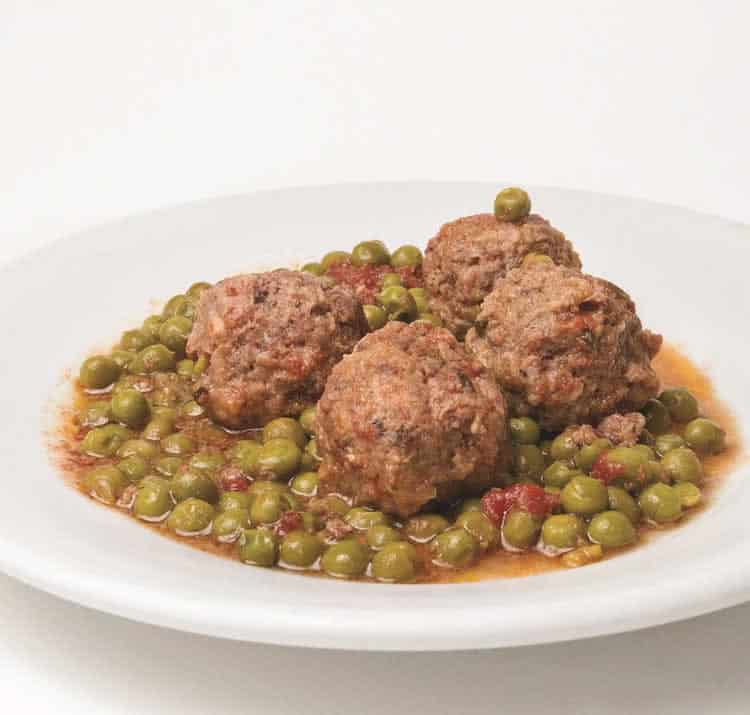 Boulettes aux petits pois au cookeo