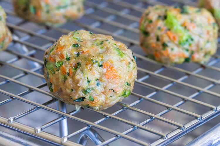 Boulettes de dinde aux légumes