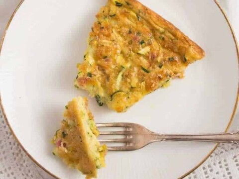 Cake aux courgettes et bacon