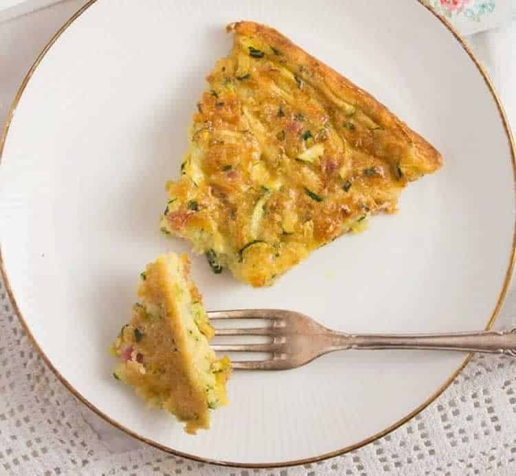 Cake aux courgettes et bacon