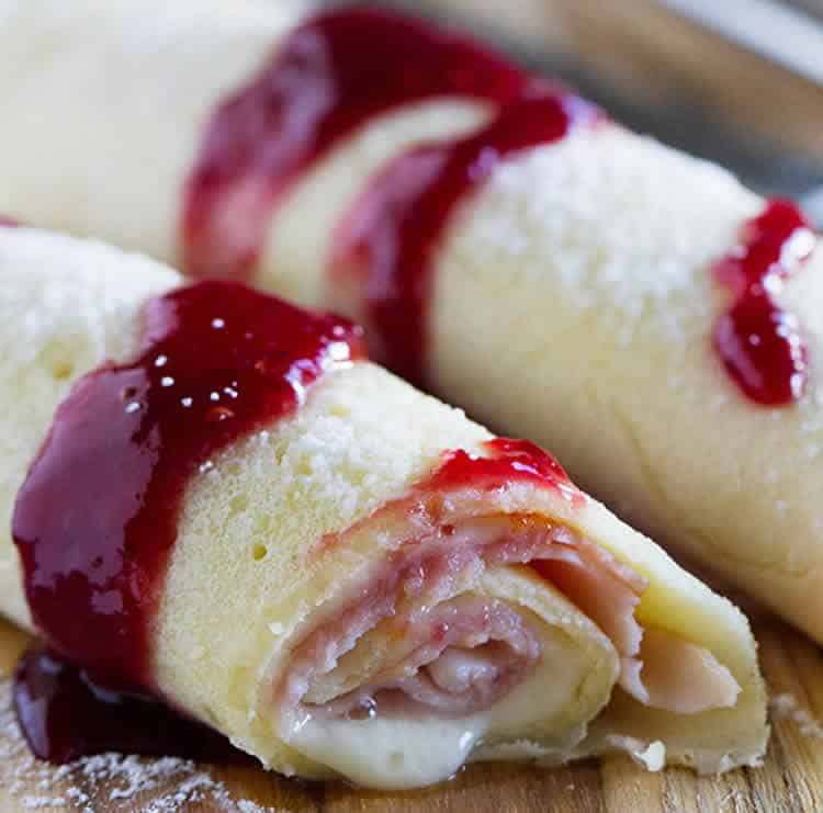 Crêpes au jambon et fromage au thermomix