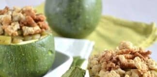 Crumble courgettes parmesan