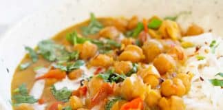 Curry de pois chiches au cookeo