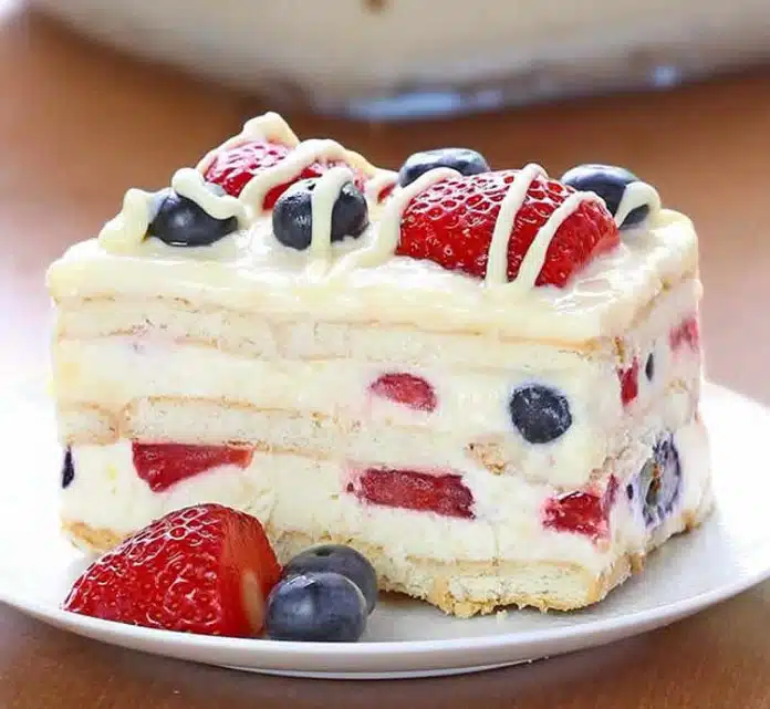 Gâteau à la vanille sans cuisson