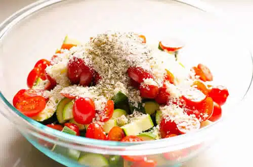 Gratin courgettes et tomates