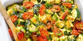 Gratin courgettes et tomates