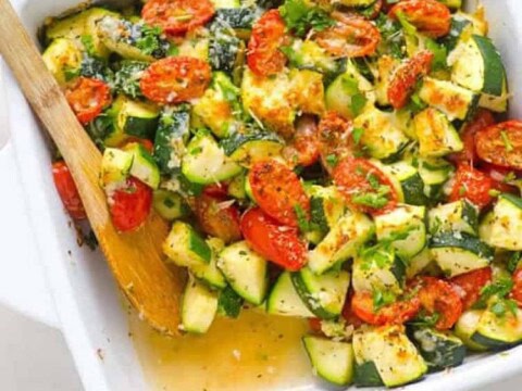 Gratin courgettes et tomates