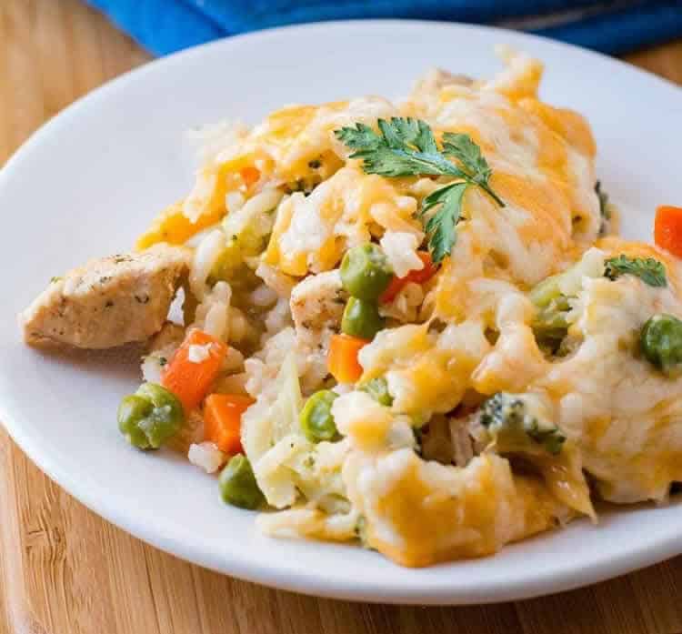 Gratin de poulet aux légumes