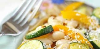 Pâtes aux courgettes et fromage