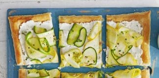 Pizza aux courgettes