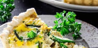 Quiche courgettes au fromage