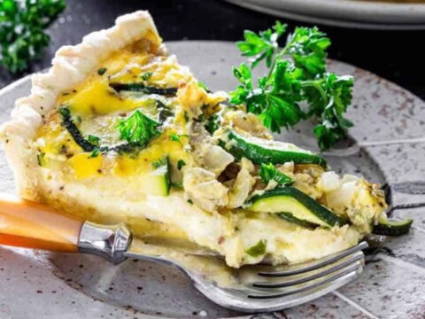 Quiche courgettes au fromage