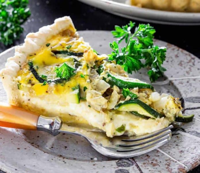 Quiche courgettes au fromage