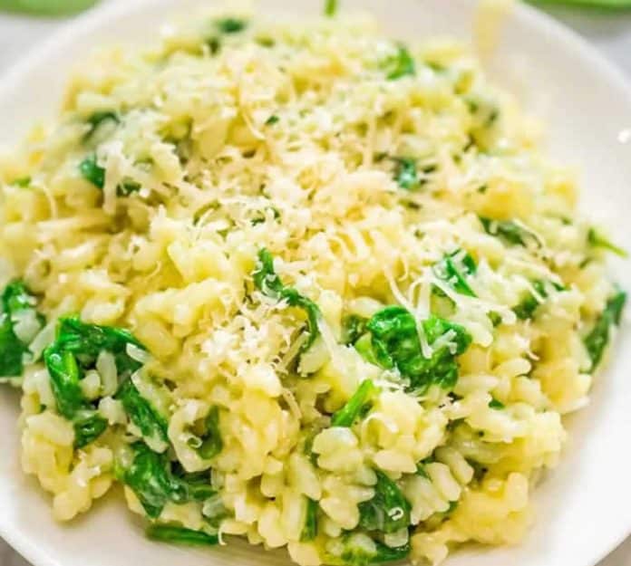 Risotto aux épinards au thermomix
