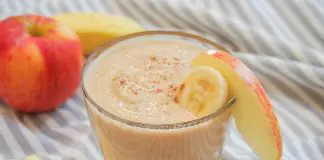 Smoothie banane et pomme
