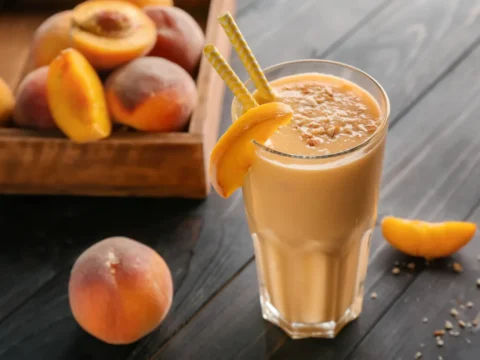 Smoothie pêche au thermomix