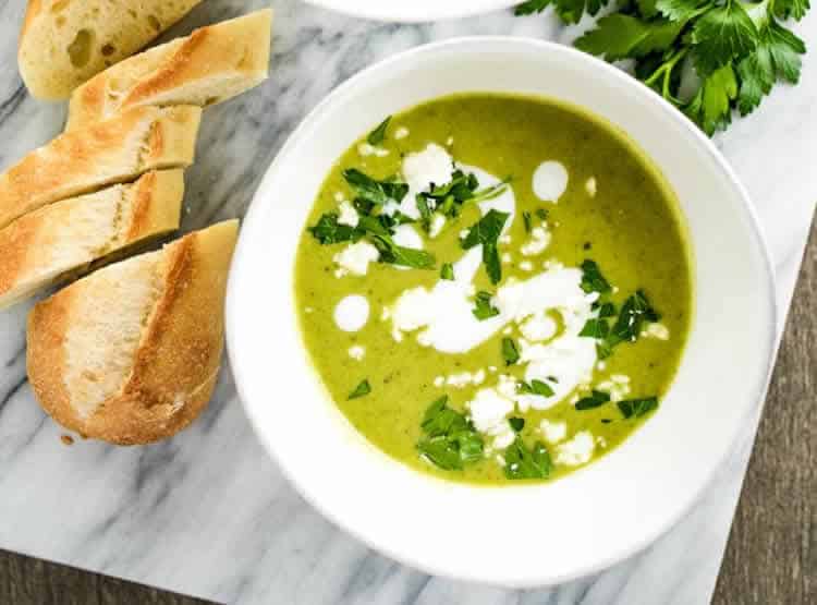 Soupe de courgettes froide au thermomix