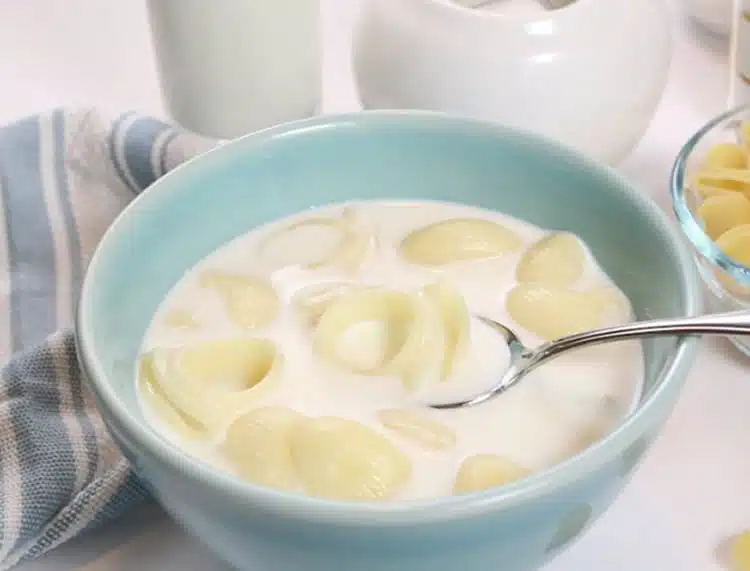 Soupe pâtes au lait