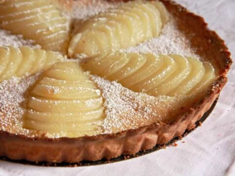 Tarte amandine aux poires