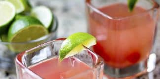 Cocktail à la vodka et cerises