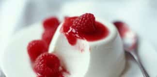 Panna cotta à la framboise