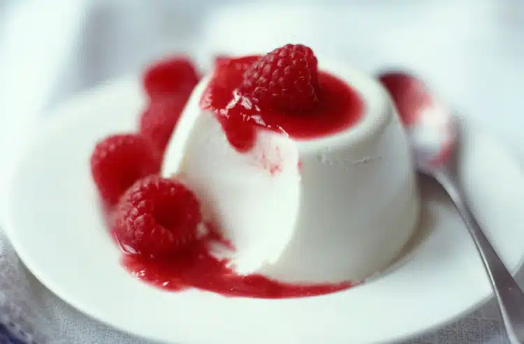 Panna cotta à la framboise