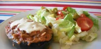 Aubergine farcie au thon