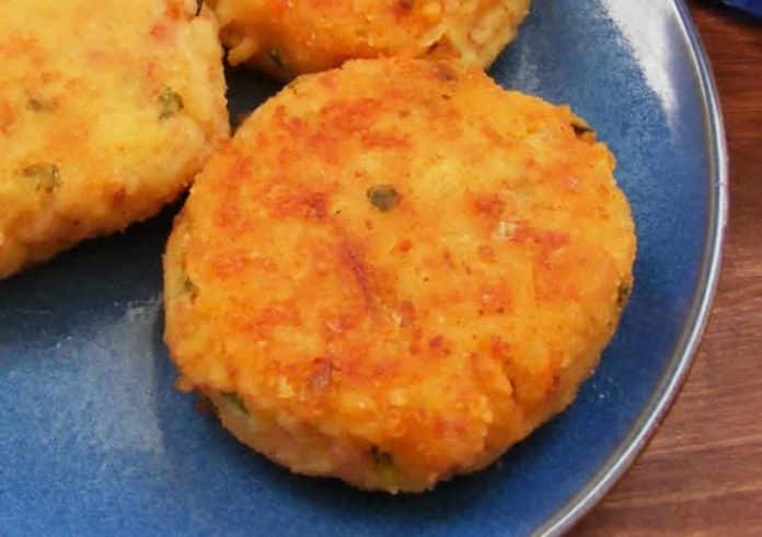 Beignets de pommes de terre au jambon
