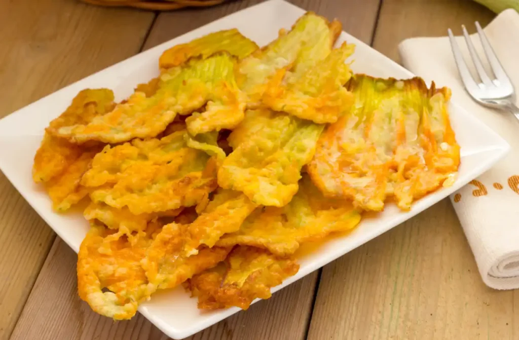 Beignets fleurs de courgettes