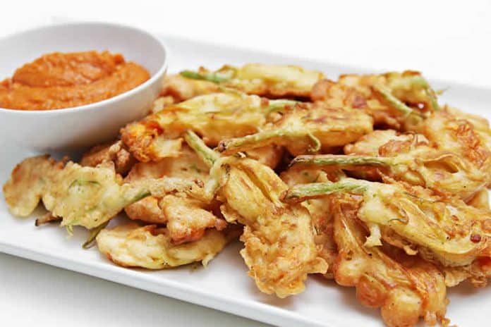 Beignets fleurs de courgettes