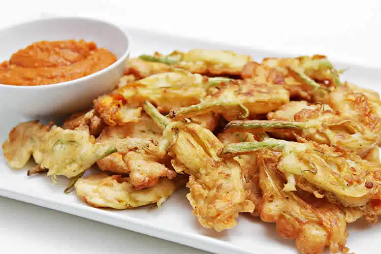 Beignets fleurs de courgettes