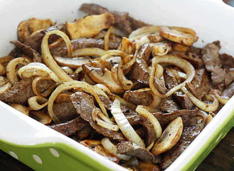 Bœuf aux oignons et champignons au cookeo