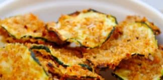 Chips de courgettes au four